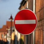 Straßenschild Einfahrt verboten