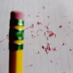 Radiergummi auf Bleistift
