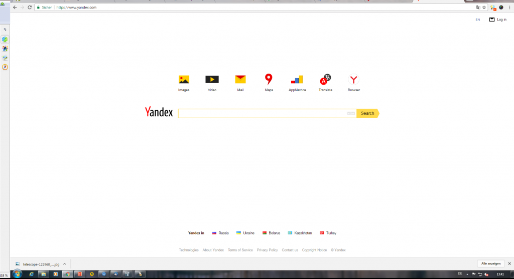 Startseite yandex.com