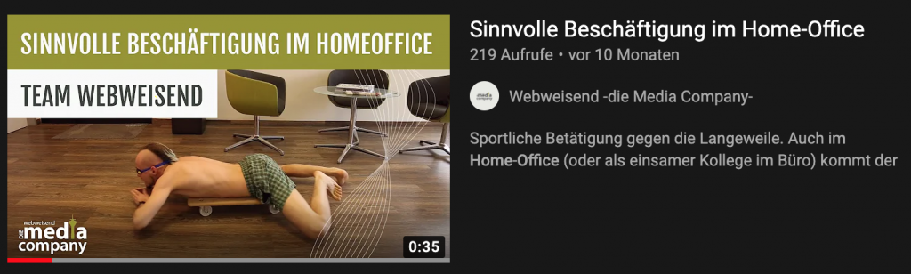 Beispiel witziger Video Thumbnail - Blog: YouTube SEO