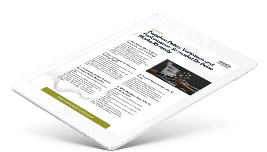 Whitepaper für GEO auf einem Tablet